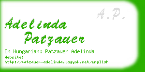 adelinda patzauer business card